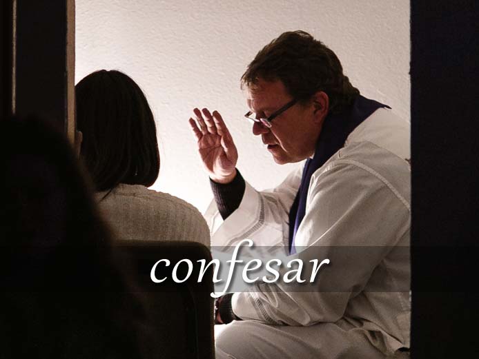 スペイン語の動詞 confesar「告白する、白状する」の活用と意味【例文あり】