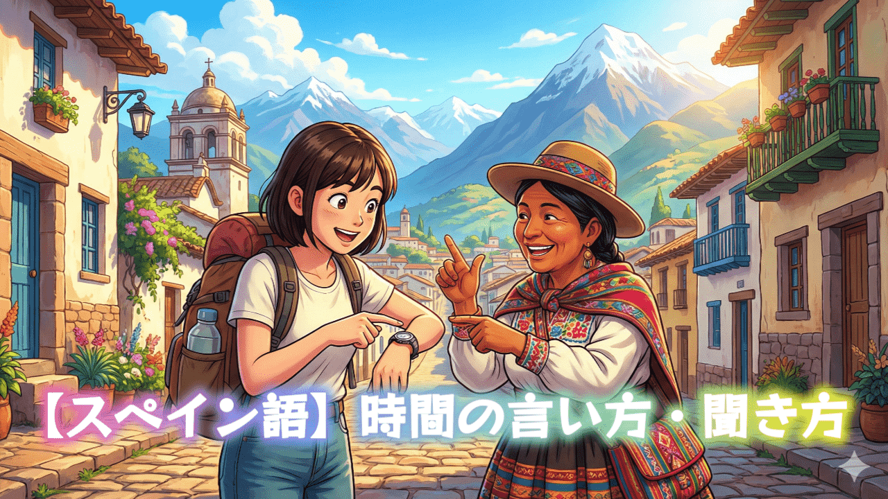 【スペイン語】時間の言い方・聞き方
